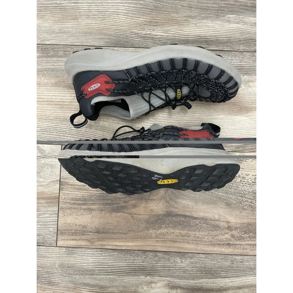 Keen Uneek SNK Sneaker Sandals Mens 8.5 Black Braided Cord Hiking Shoes